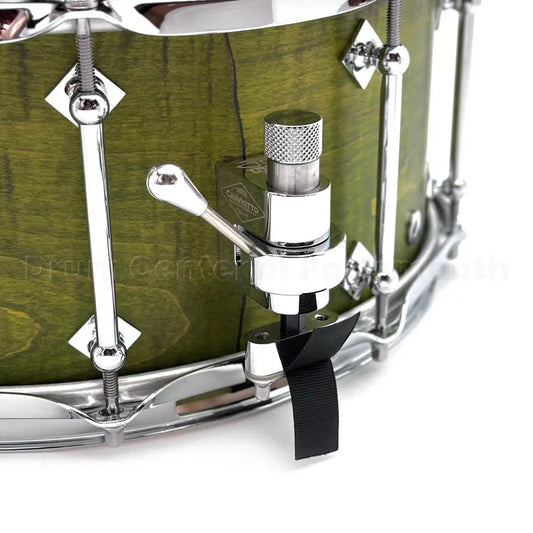 Craviotto President's Collection Curly Maple Snare Drum 14x6.5 Green Stain - Drum Center Of Portsmouth