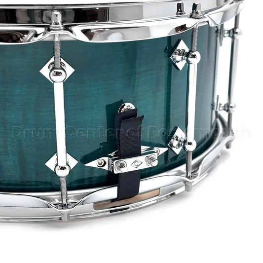 Craviotto President's Collection Curly Maple Snare Drum 14x6 Seafoam Green Gloss - Drum Center Of Portsmouth