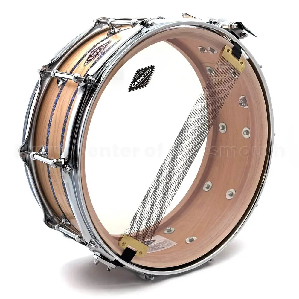 Craviotto President's Collection Maple Snare Drum 14x5.5 w/Double Inlays - Drum Center Of Portsmouth