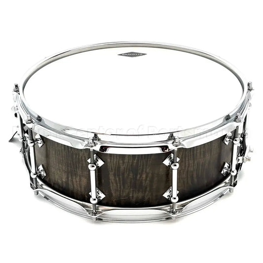Craviotto Private Reserve Curly Maple Snare Drum 14x5.5 Gray/Ebony Stain - Drum Center Of Portsmouth