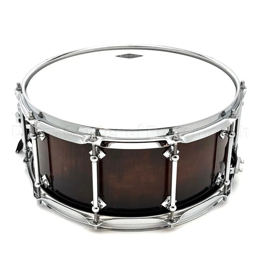 Craviotto Private Reserve Curly Maple Snare Drum 14x6.5 Walnut Fade - Drum Center Of Portsmouth