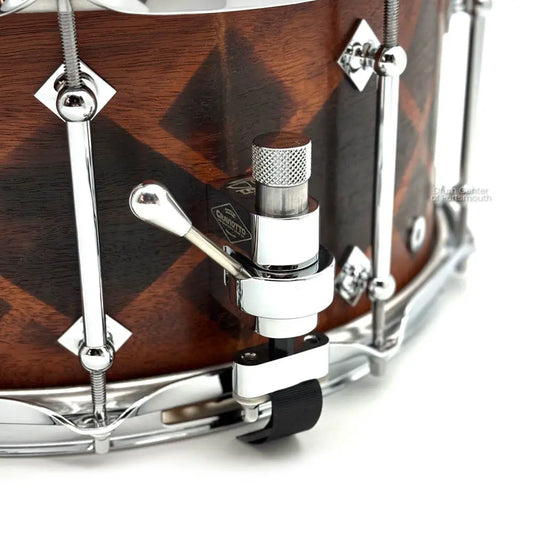 Craviotto Private Reserve Mahogany Snare Drum 14x6.5 w/Burnt Diamond Pattern - Drum Center Of Portsmouth