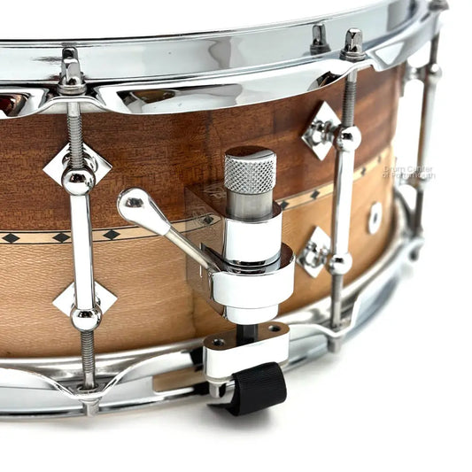 Craviotto Private Reserve Sapele/Sycamore Snare Drum 14x5.5 w/Maple Inlay - Drum Center Of Portsmouth