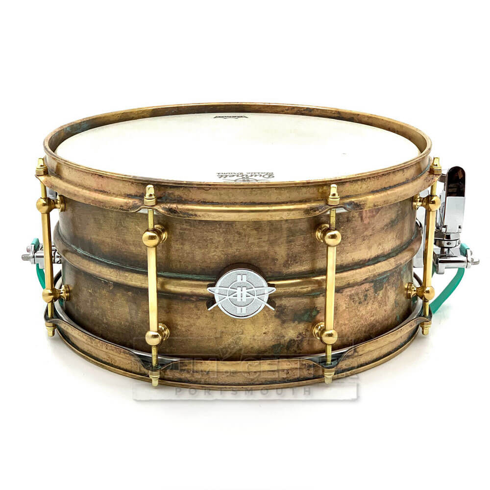 Dunnett Classic 2N Antique Triple Brass Snare Drum 14x6.5 "Nixkson" - Drum Center Of Portsmouth