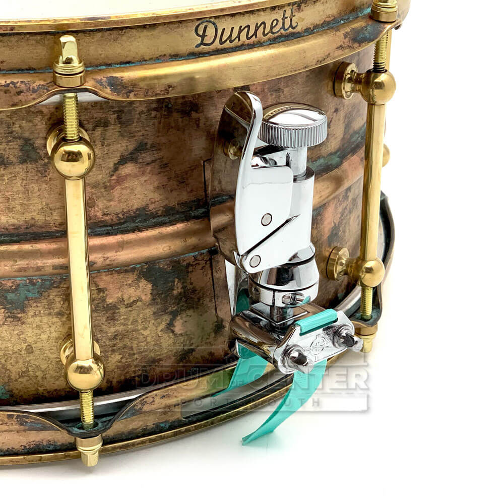 Dunnett Classic 2N Antique Triple Brass Snare Drum 14x6.5 "Nixkson" - Drum Center Of Portsmouth