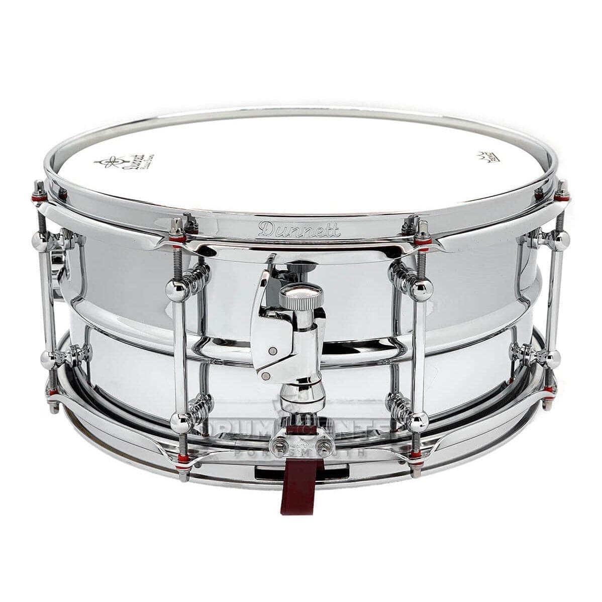 Dunnett Classic 2N Chrome Over Brass Snare Drum 14x6.5