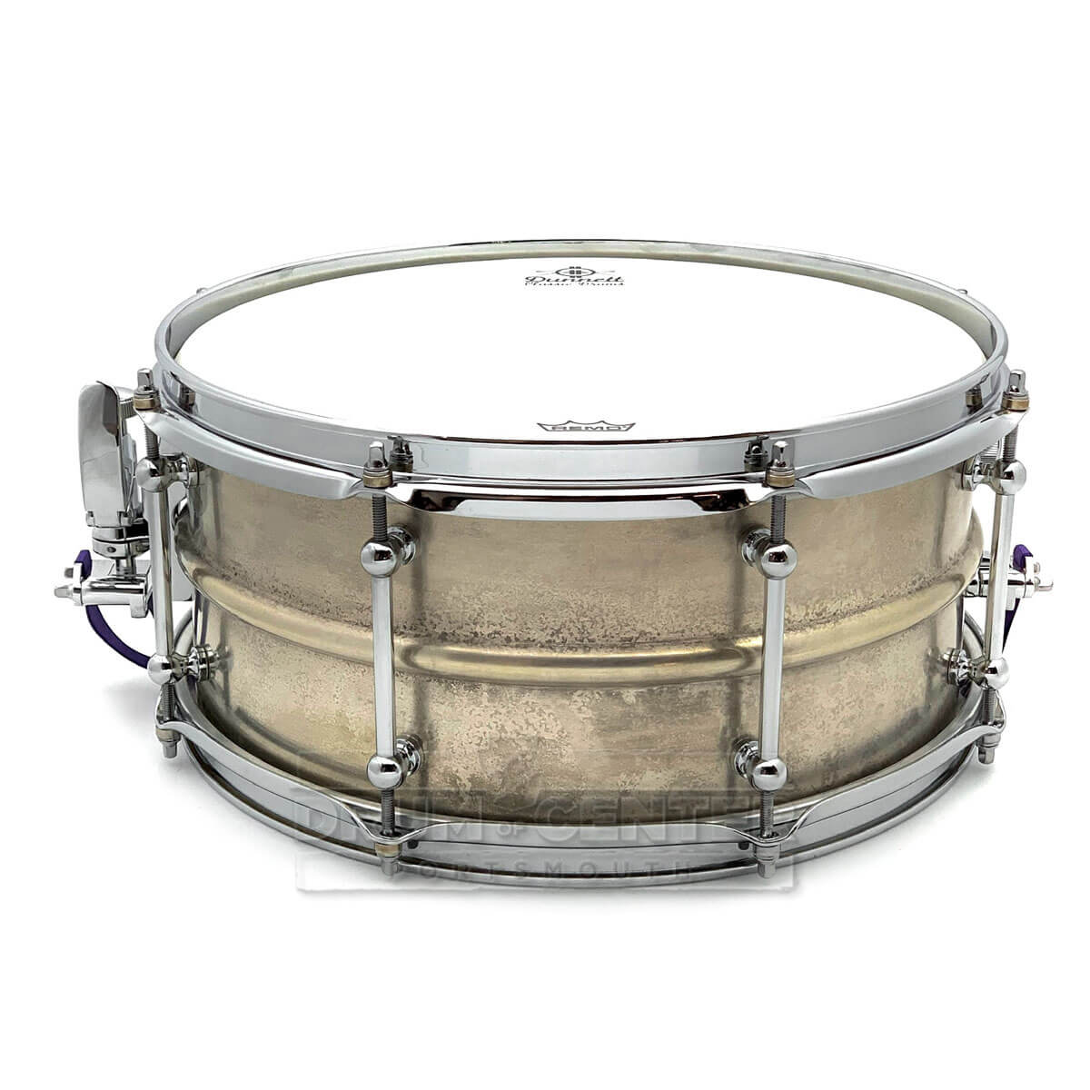 Dunnett Classic 2N Brass Snare Drum Antique Pewter 14x6.5 - Drum Center Of Portsmouth