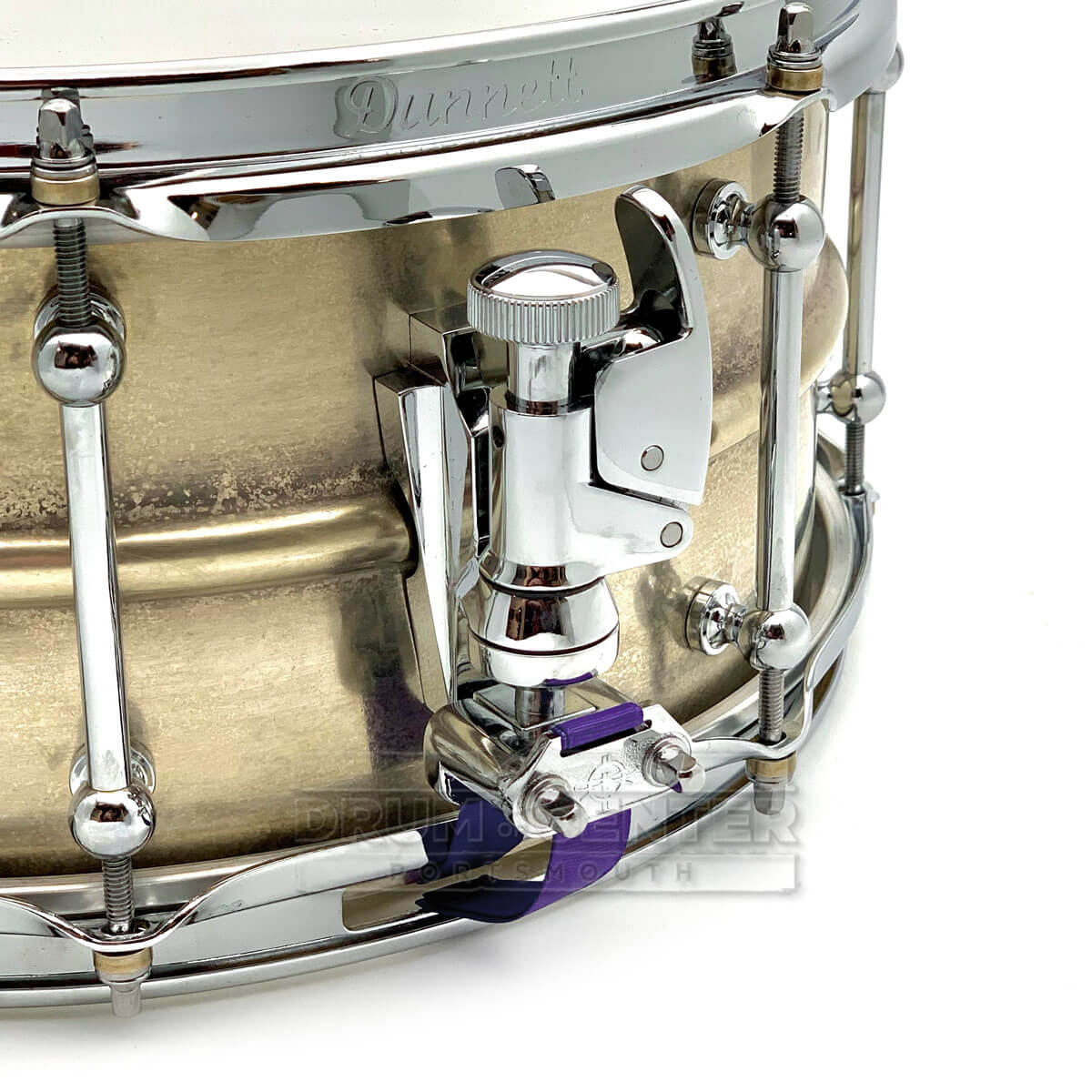 Dunnett Classic 2N Brass Snare Drum Antique Pewter 14x6.5 - Drum Center Of Portsmouth