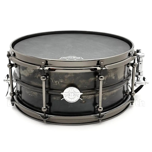 Dunnett Classic 2N High Carbon Steel Snare Drum 14x6.5 Black Patina w/Black Hw - Drum Center Of Portsmouth