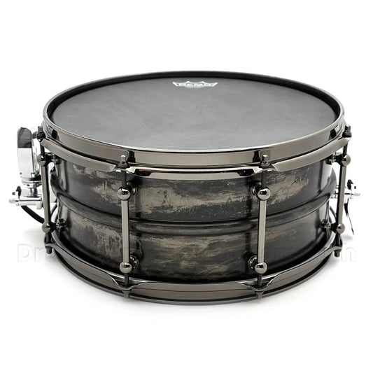 Dunnett Classic 2N High Carbon Steel Snare Drum 14x6.5 Black Patina w/Black Hw - Drum Center Of Portsmouth