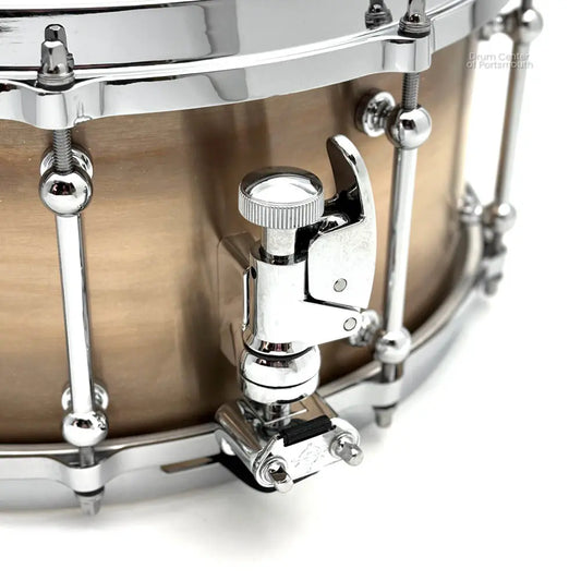Dunnett Classic Model K Kast Bronze Snare Drum 14x6.5 Machine Finish - Drum Center Of Portsmouth