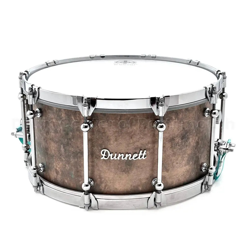 Dunnett Classic Model K Kast Bronze Snare Drum 14x7 w/Cold Rolled Hoops - Drum Center Of Portsmouth