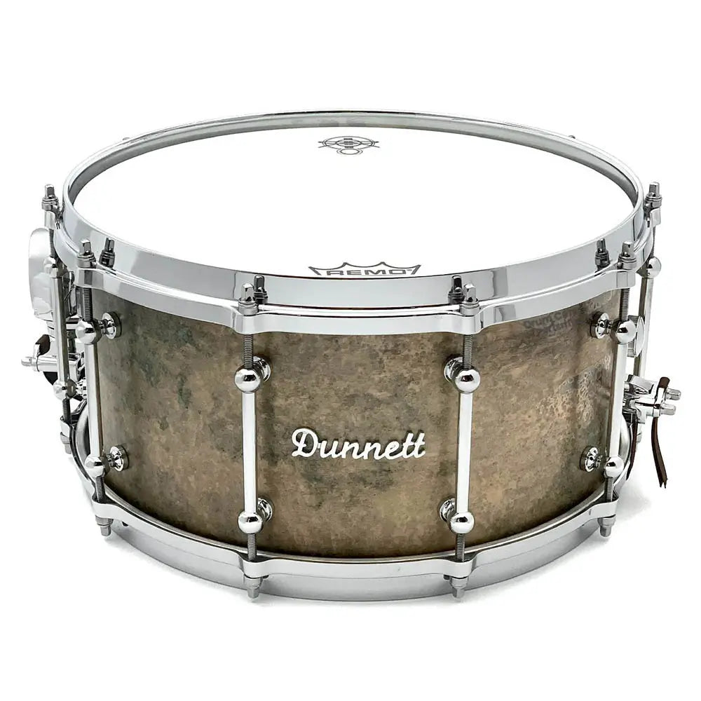 Dunnett Classic Model K Kast Bronze Snare Drum 14x7 Antique Finish Dunnett Classic Model K Kast Bronze Snare Drum 14x7 Antique Finish