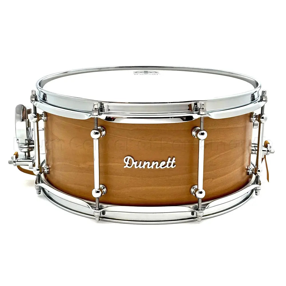 Dunnett Classic MonoPly Milkwood Snare Drum 14x6.5 Satin Natural - Drum Center Of Portsmouth