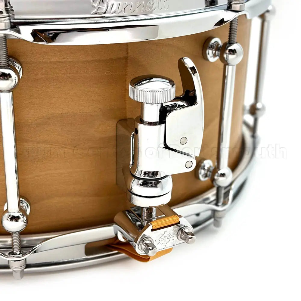 Dunnett Classic MonoPly Milkwood Snare Drum 14x6.5 Satin Natural - Drum Center Of Portsmouth