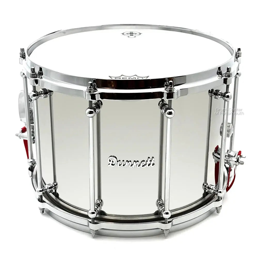 Dunnett Classic Stainless Steel Snare Drum 14x10 Polished w/Die Cast Hoops - Drum Center Of Portsmouth