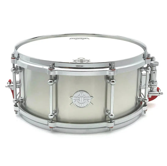 Dunnett Classic Stainless Steel Snare Drum 14x6.5 Brushed w/Die Cast Hoops - Drum Center Of Portsmouth