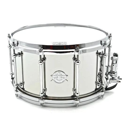 Dunnett Classic Stainless Steel Snare Drum 14x8 Polished w/Die Cast Hoops - Drum Center Of Portsmouth