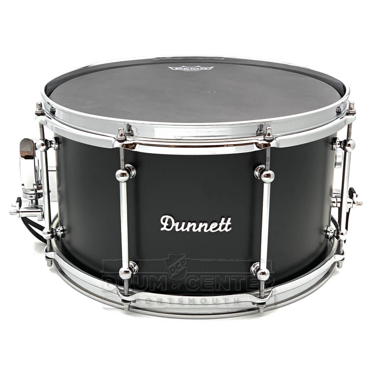 Dunnett Classic Stainless Steel Snare Drum 14x8 Matte Black - Drum Center Of Portsmouth