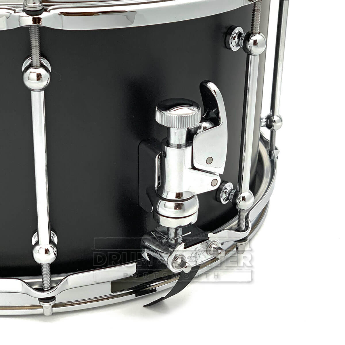Dunnett Classic Stainless Steel Snare Drum 14x8 Matte Black - Drum Center Of Portsmouth