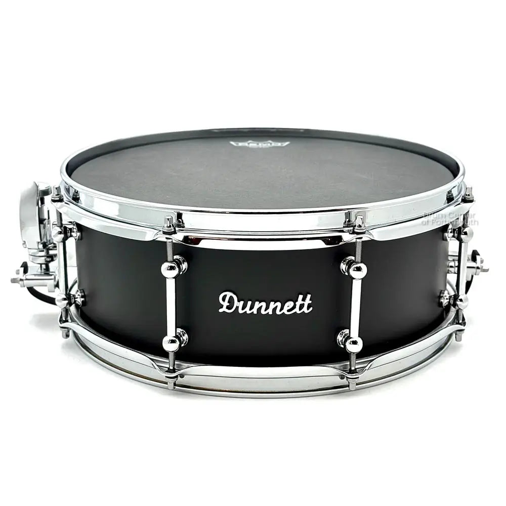 Dunnett Classic Titanium Snare Drum 14x5.5 Matte Black - Drum Center Of Portsmouth