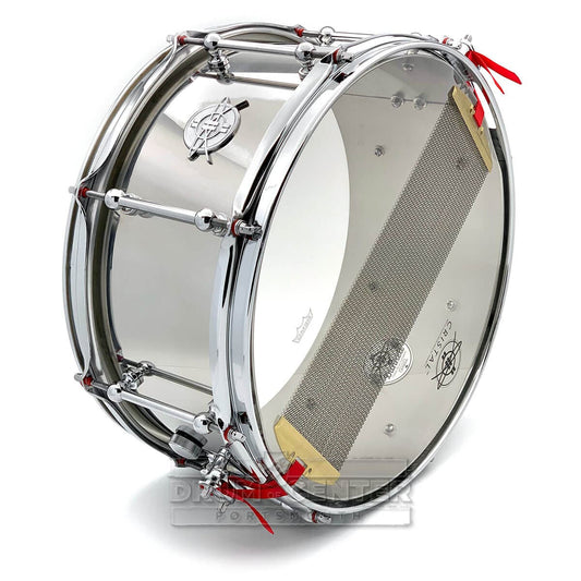 Dunnett Classic Stainless Steel Snare Drum 14x6.5 Polished