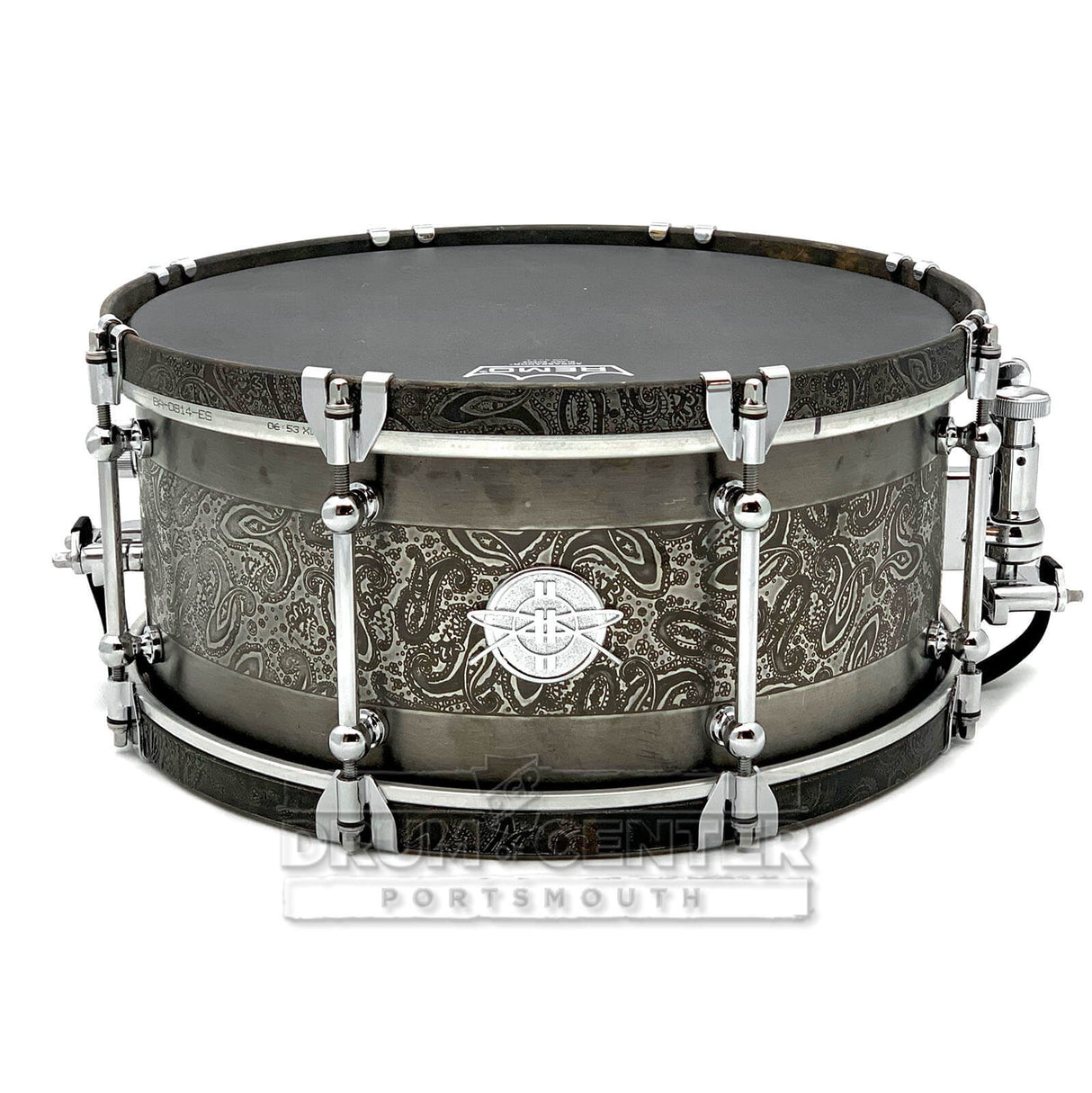 Dunnett Classic Steel Snare Drum 14x6.5 w/Shell & Hoops Engraved by James Trussart - Drum Center Of Portsmouth