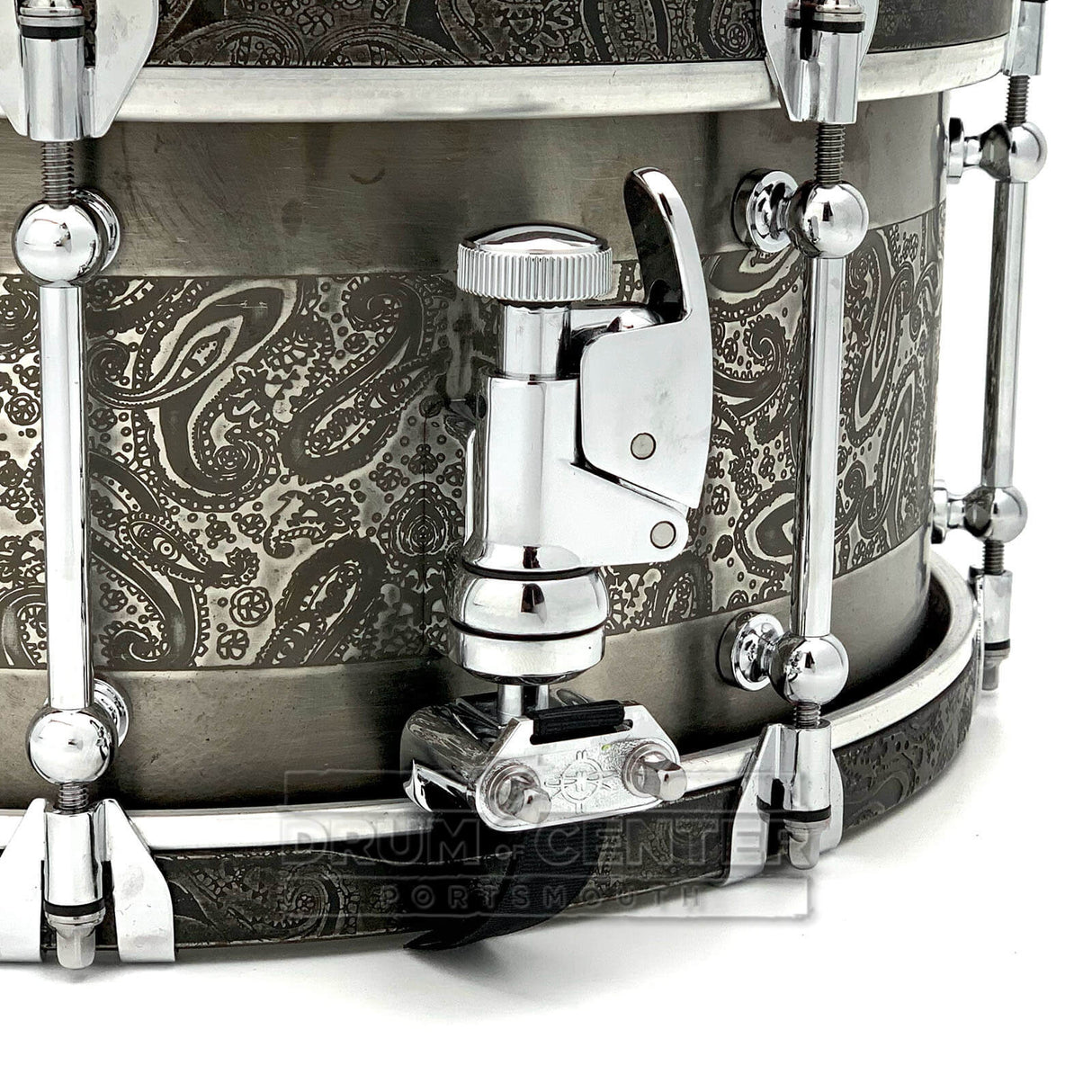 Dunnett Classic Steel Snare Drum 14x6.5 w/Shell & Hoops Engraved by James Trussart - Drum Center Of Portsmouth