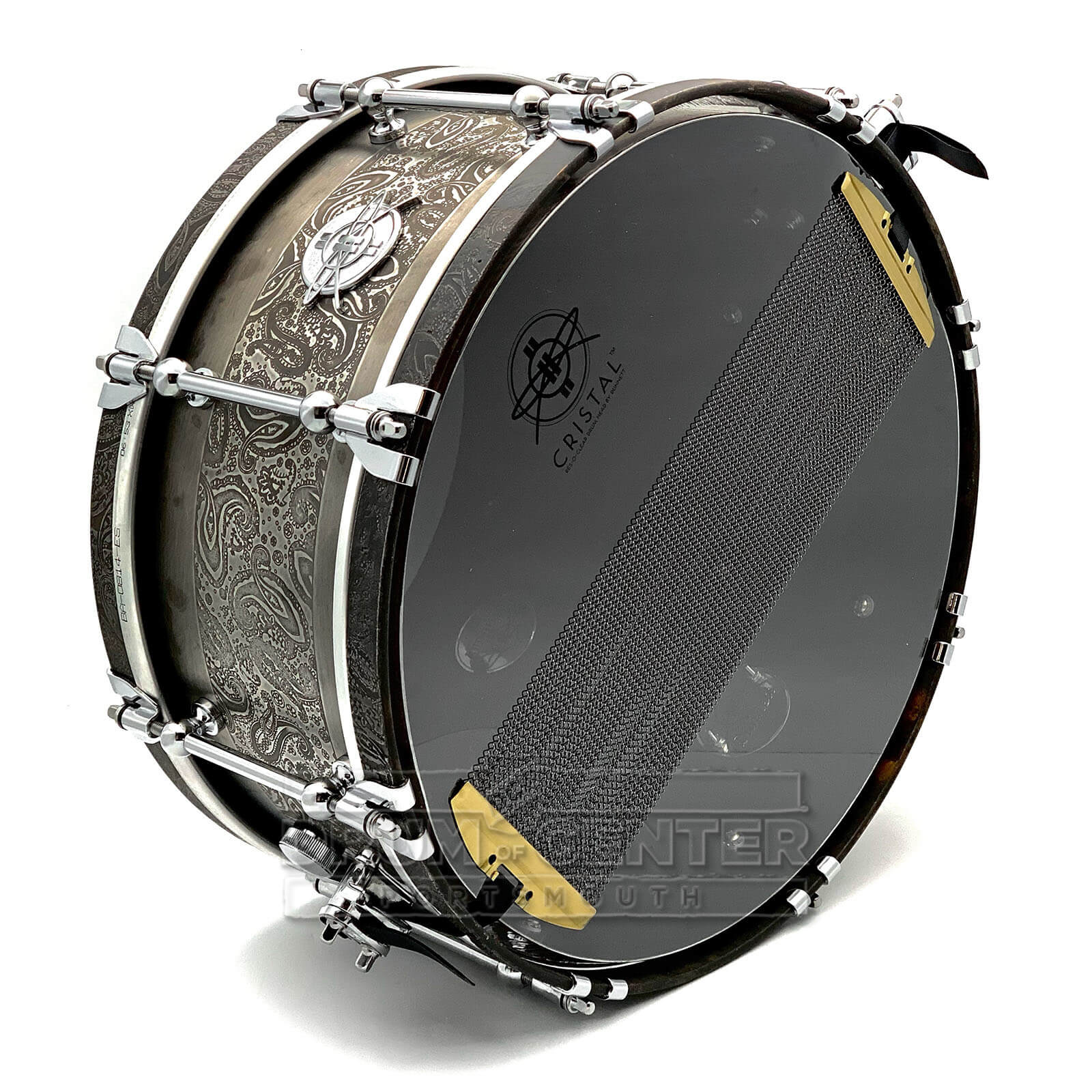 Dunnett Classic Steel Snare Drum 14x6.5 w/Shell & Hoops Engraved by James Trussart - Drum Center Of Portsmouth
