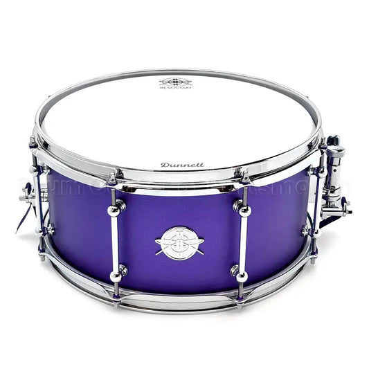Dunnett Classic StereoPly Snare Drum 14x7 Matte Metallic Purple - Drum Center Of Portsmouth