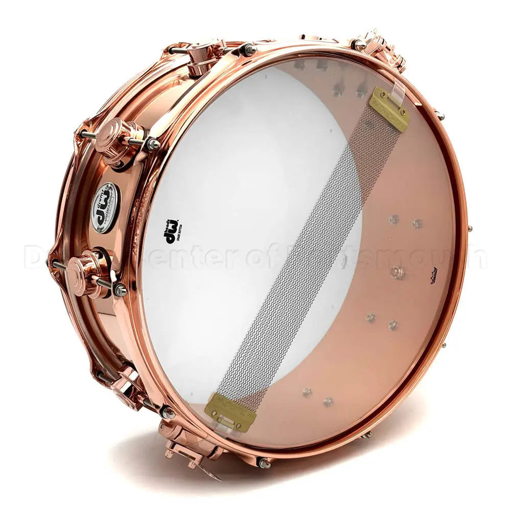 DW Collectors 3mm Copper Snare Drum 14x5.5 w/Copper Hardware - Drum Center Of Portsmouth