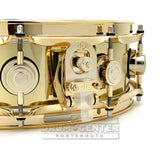DW Collectors Bell Brass Snare Drum 14x4 Gold Hw