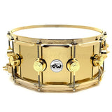 DW Collectors Bell Brass Snare Drum 14x6.5 Gold Hw - Drum Center Of Portsmouth
