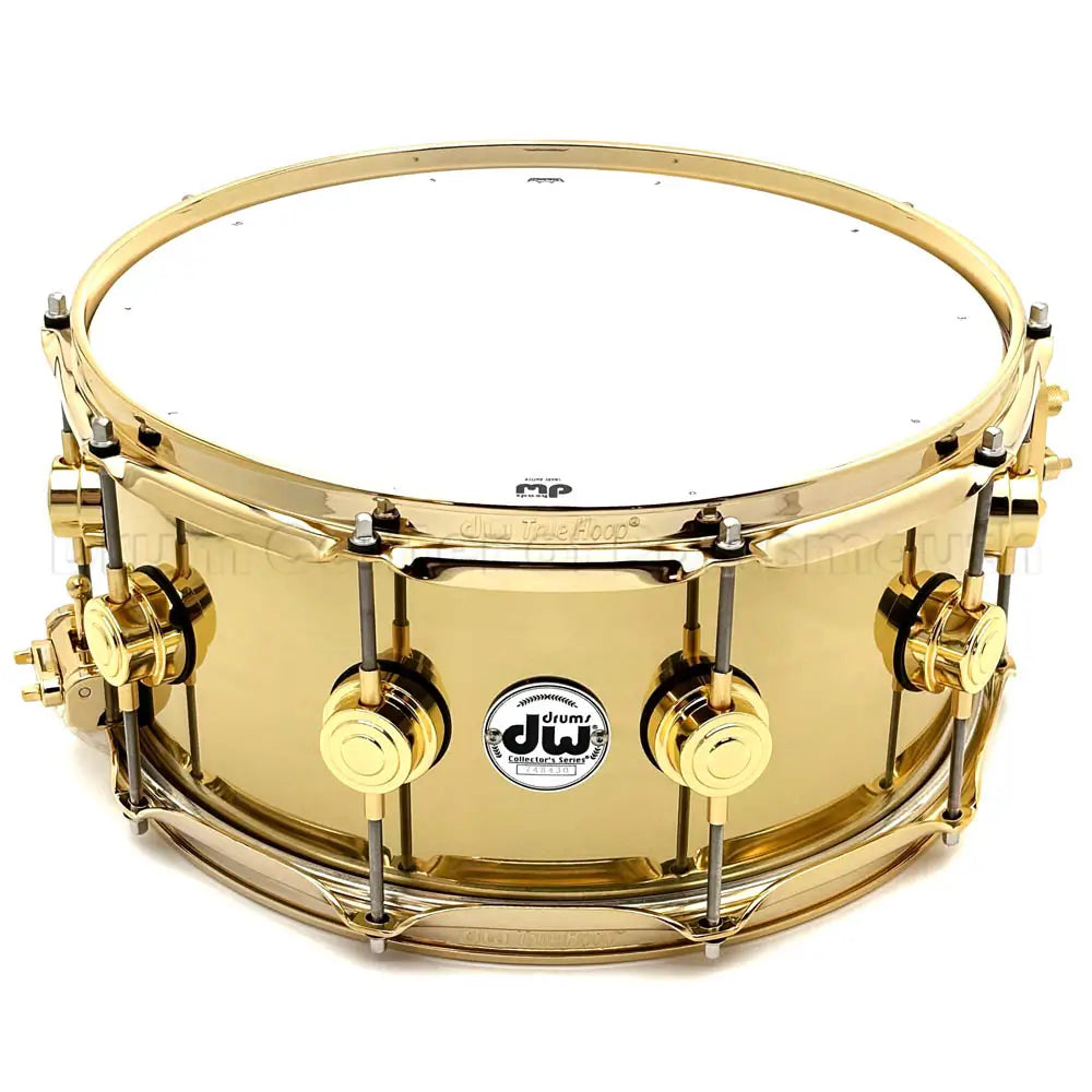 DW Collectors Bell Brass Snare Drum 14x6.5 Gold Hw - Drum Center Of Portsmouth