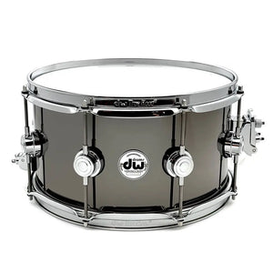 DW Collectors Black Nickel Over Brass Snare Drum 13x7
