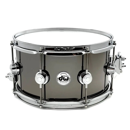 DW Collectors Black Nickel Over Brass Snare Drum 13x7 Chrome Hardware - Drum Center Of Portsmouth