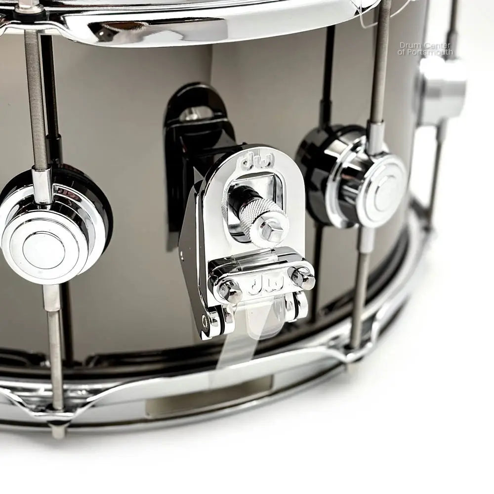 DW Collectors Black Nickel Over Brass Snare Drum 13x7 Chrome Hardware - Drum Center Of Portsmouth