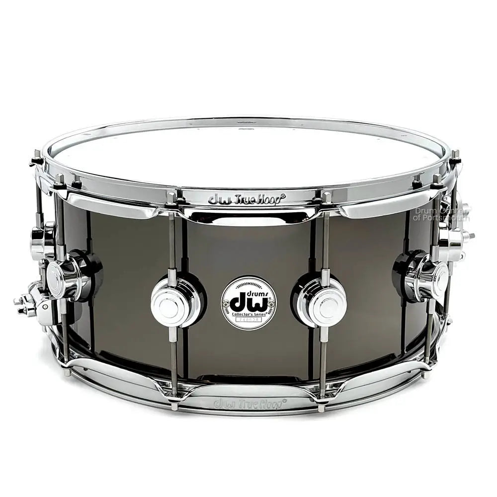 DW Collectors Black Nickel Over Brass Snare Drum 14x6.5 Chrome Hardware - Drum Center Of Portsmouth