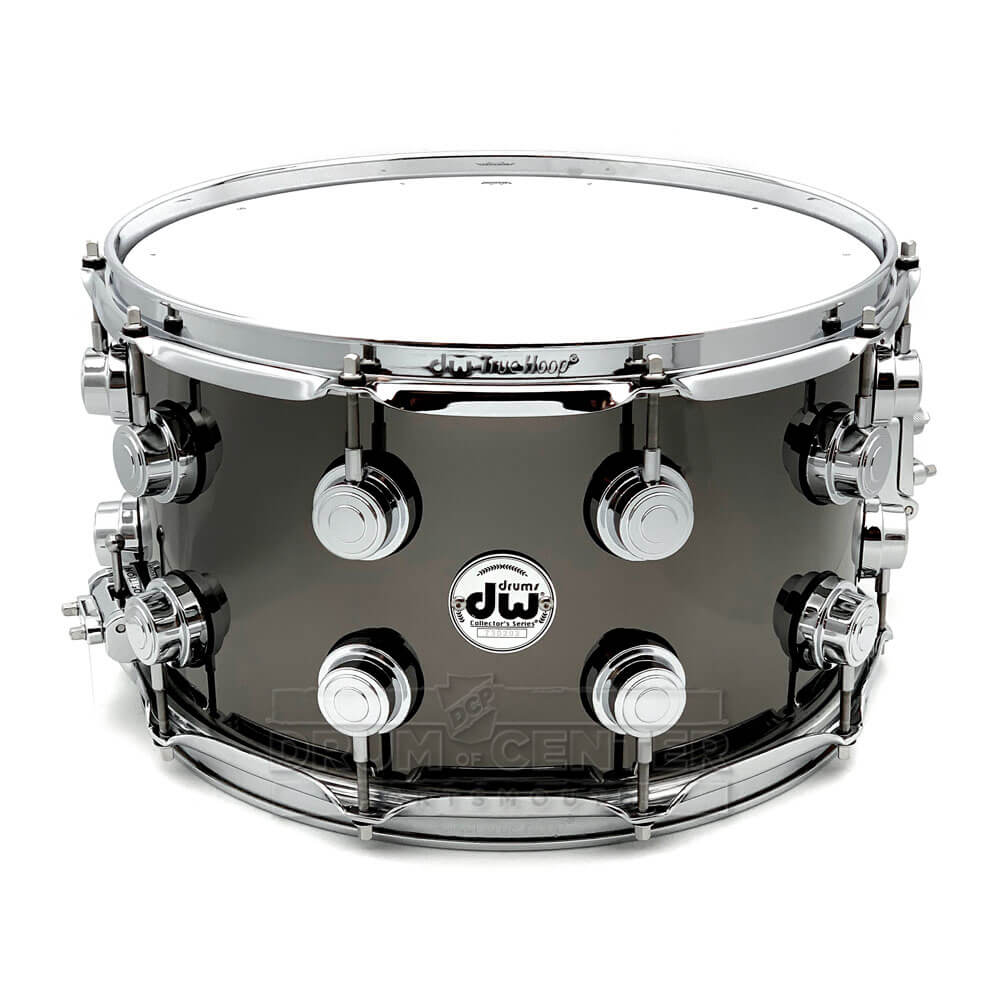 DW Collectors Black Nickel Over Brass Snare Drum 14x8 Chrome Hardware - Drum Center Of Portsmouth