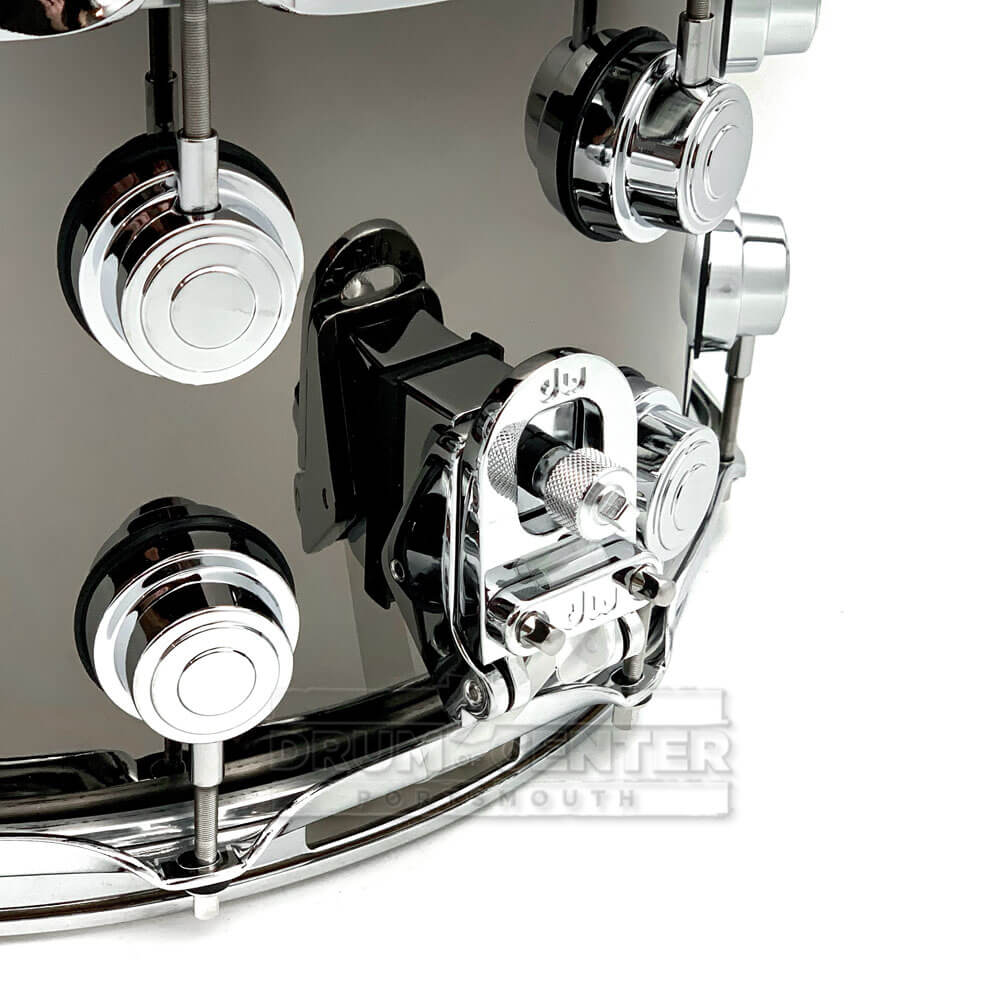 DW Collectors Black Nickel Over Brass Snare Drum 14x8 Chrome Hardware - Drum Center Of Portsmouth
