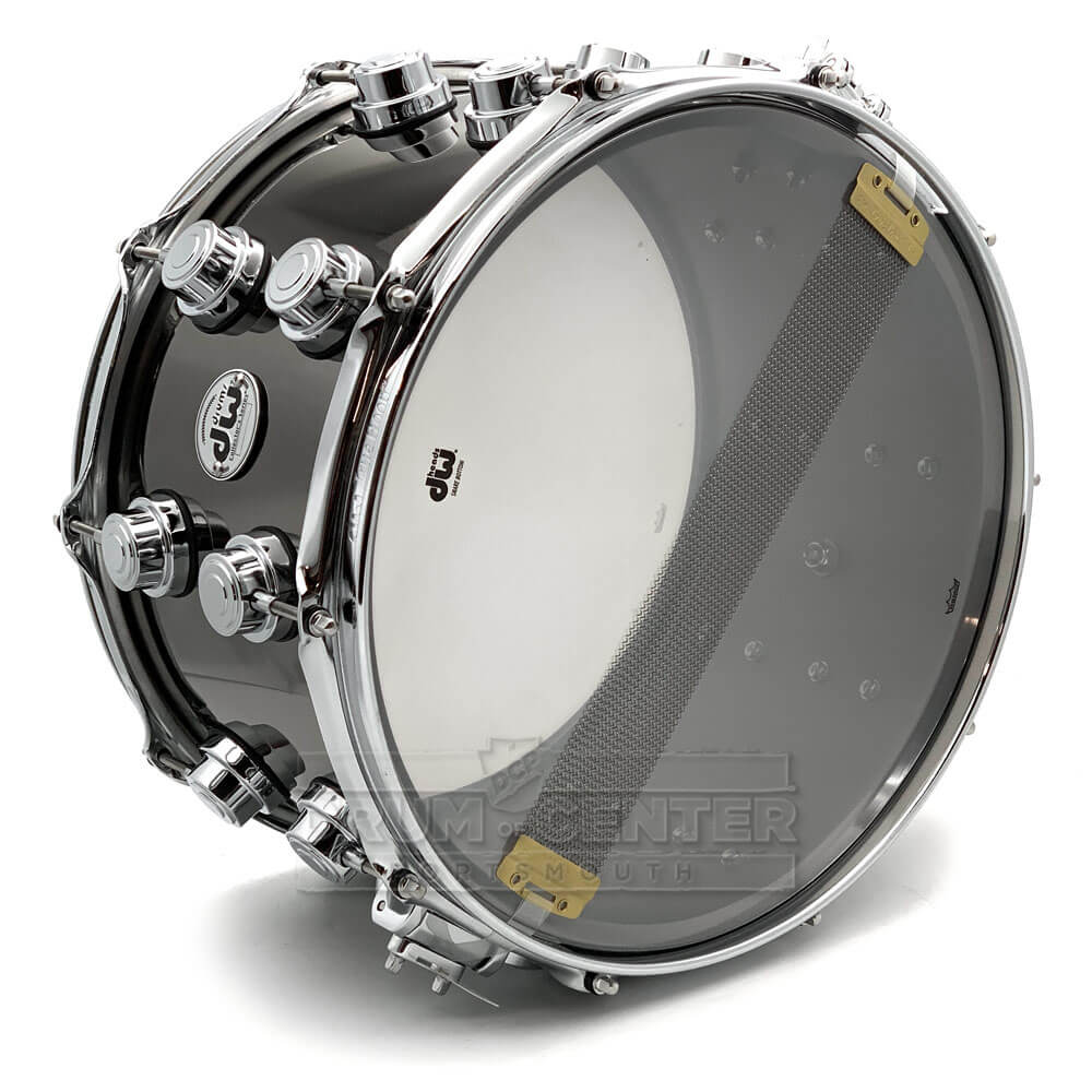DW Collectors Black Nickel Over Brass Snare Drum 14x8 Chrome Hardware - Drum Center Of Portsmouth