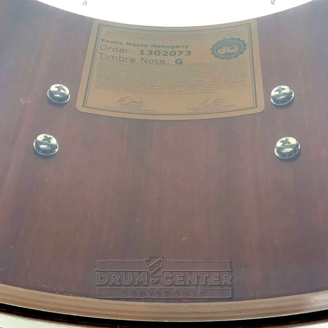 Used DW Collectors Maple/Mahogany Snare Drum 14x7 Natural Super Curl - Excellent - Drum Center Of Portsmouth