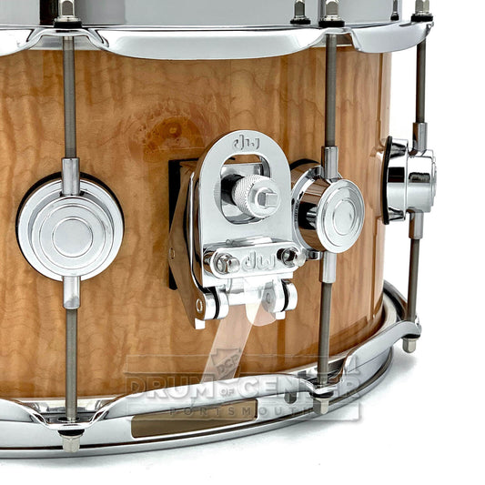 DW Collectors Maple/Purple Core Snare Drum 14x6.5 Natural Super Curl