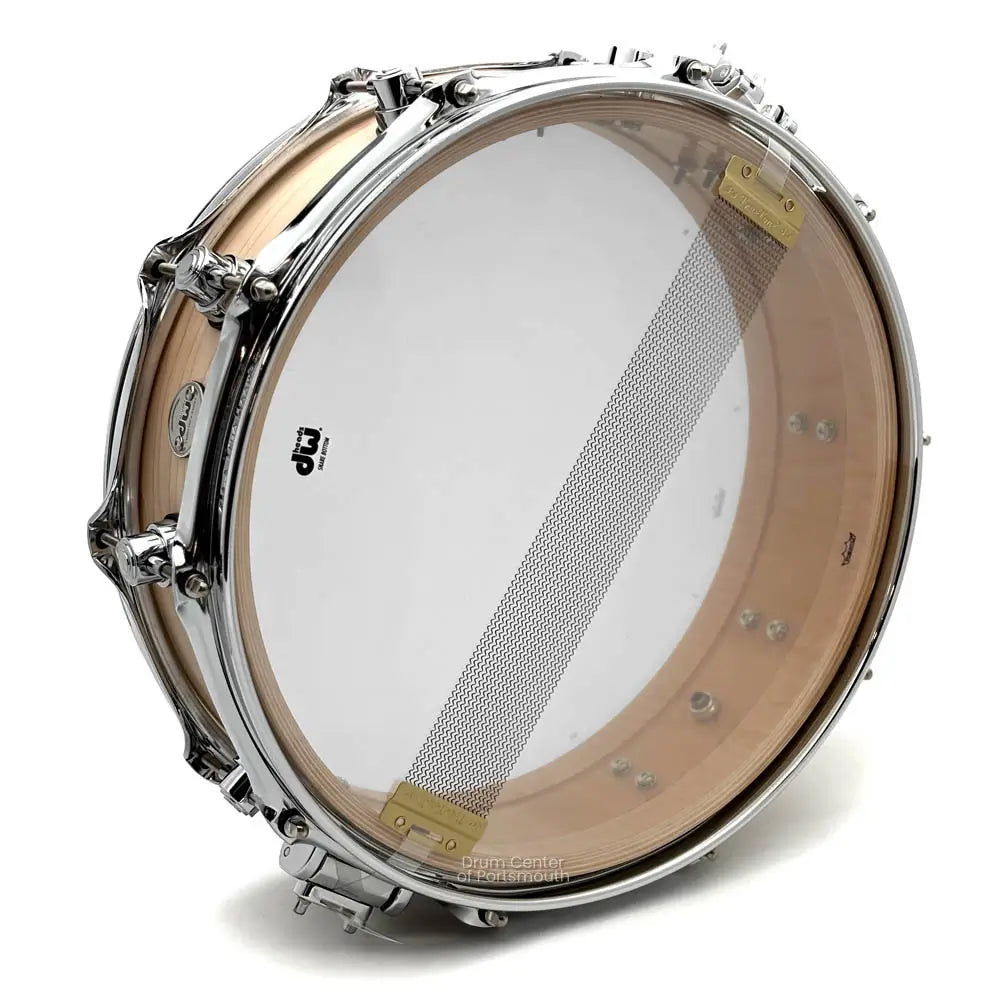 DW Collectors Maple Snare Drum 14x4 Satin Natural - Drum Center Of Portsmouth