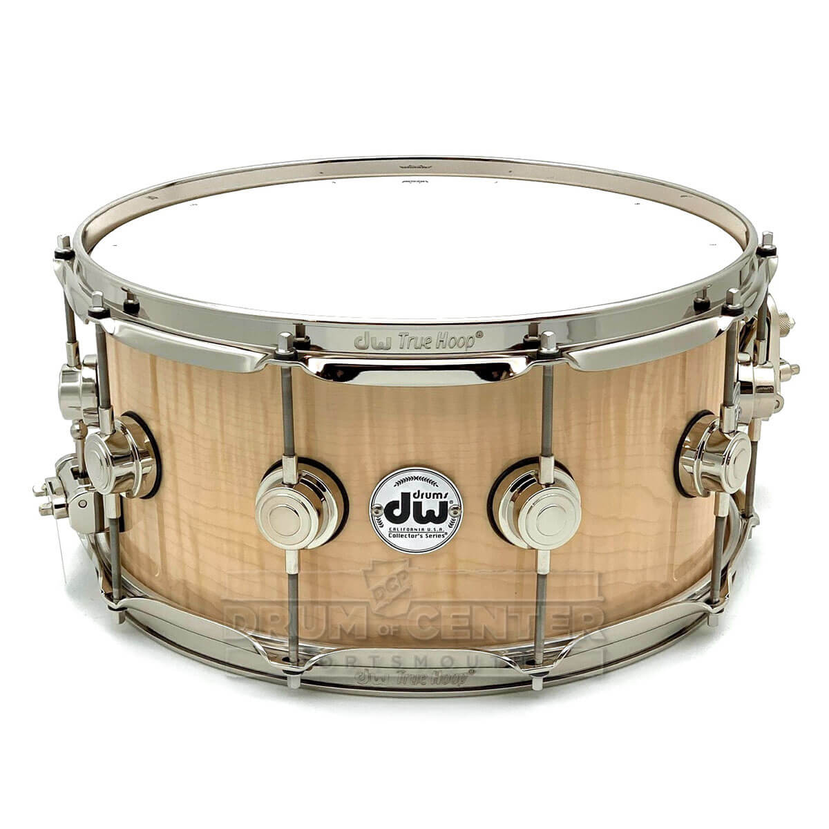 DW Collectors SSC Maple Snare Drum 14x6.5 Exotic Figured Sycamore w/Nickel Hardware - Drum Center Of Portsmouth