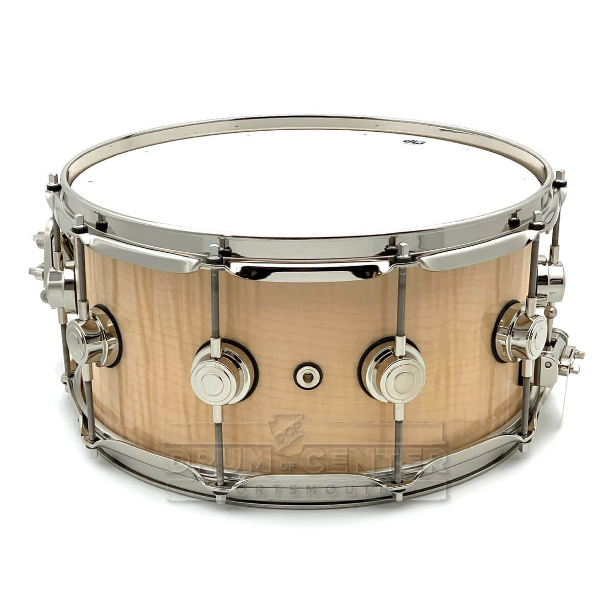 DW Collectors SSC Maple Snare Drum 14x6.5 Exotic Figured Sycamore w/Nickel Hardware - Drum Center Of Portsmouth