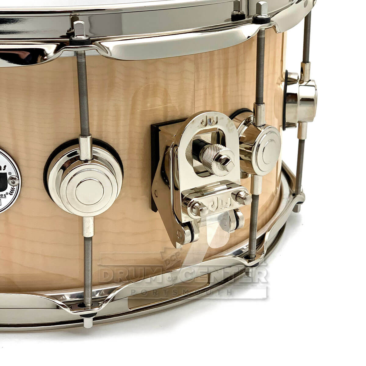 DW Collectors SSC Maple Snare Drum 14x6.5 Exotic Figured Sycamore w/Nickel Hardware - Drum Center Of Portsmouth