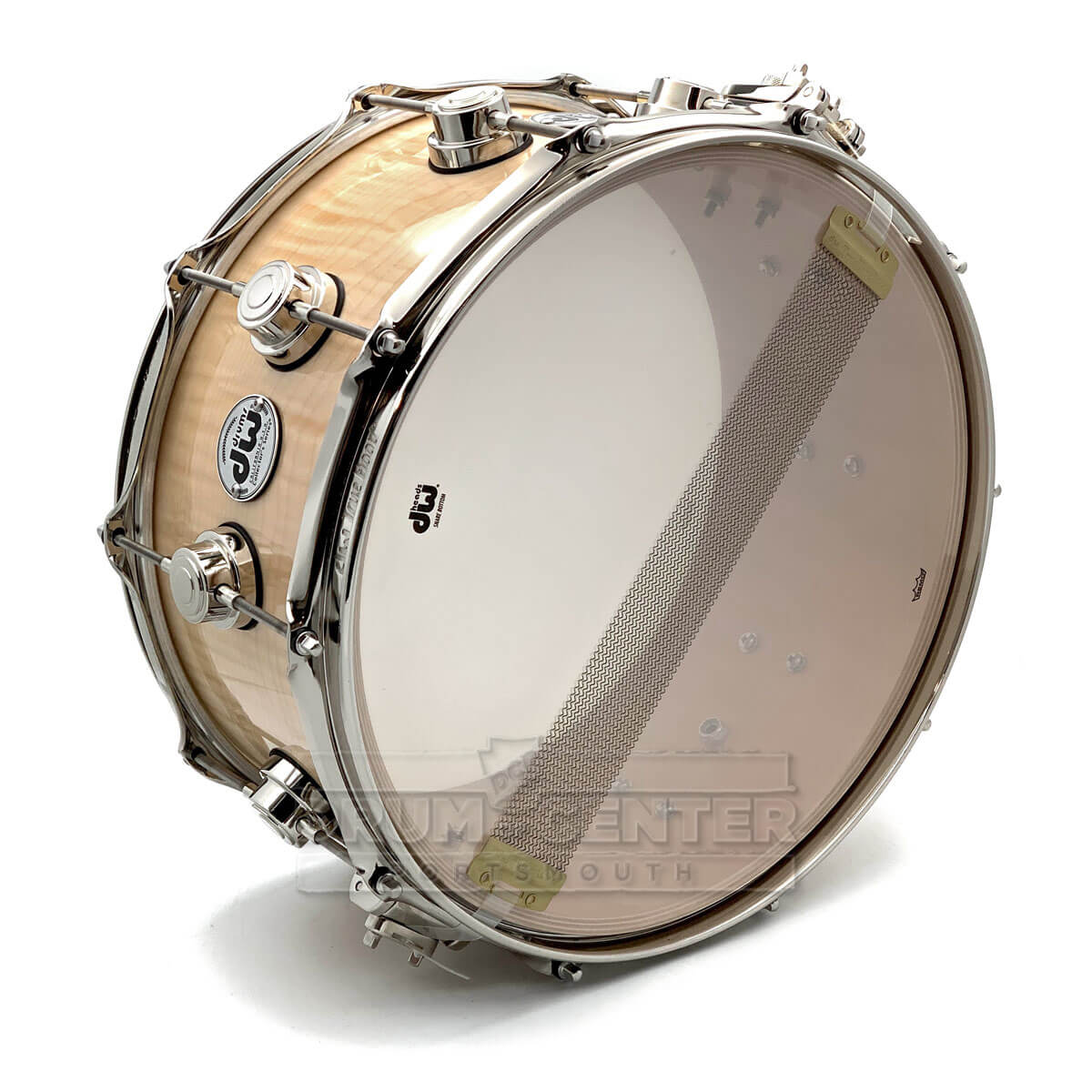 DW Collectors SSC Maple Snare Drum 14x6.5 Exotic Figured Sycamore w/Nickel Hardware - Drum Center Of Portsmouth