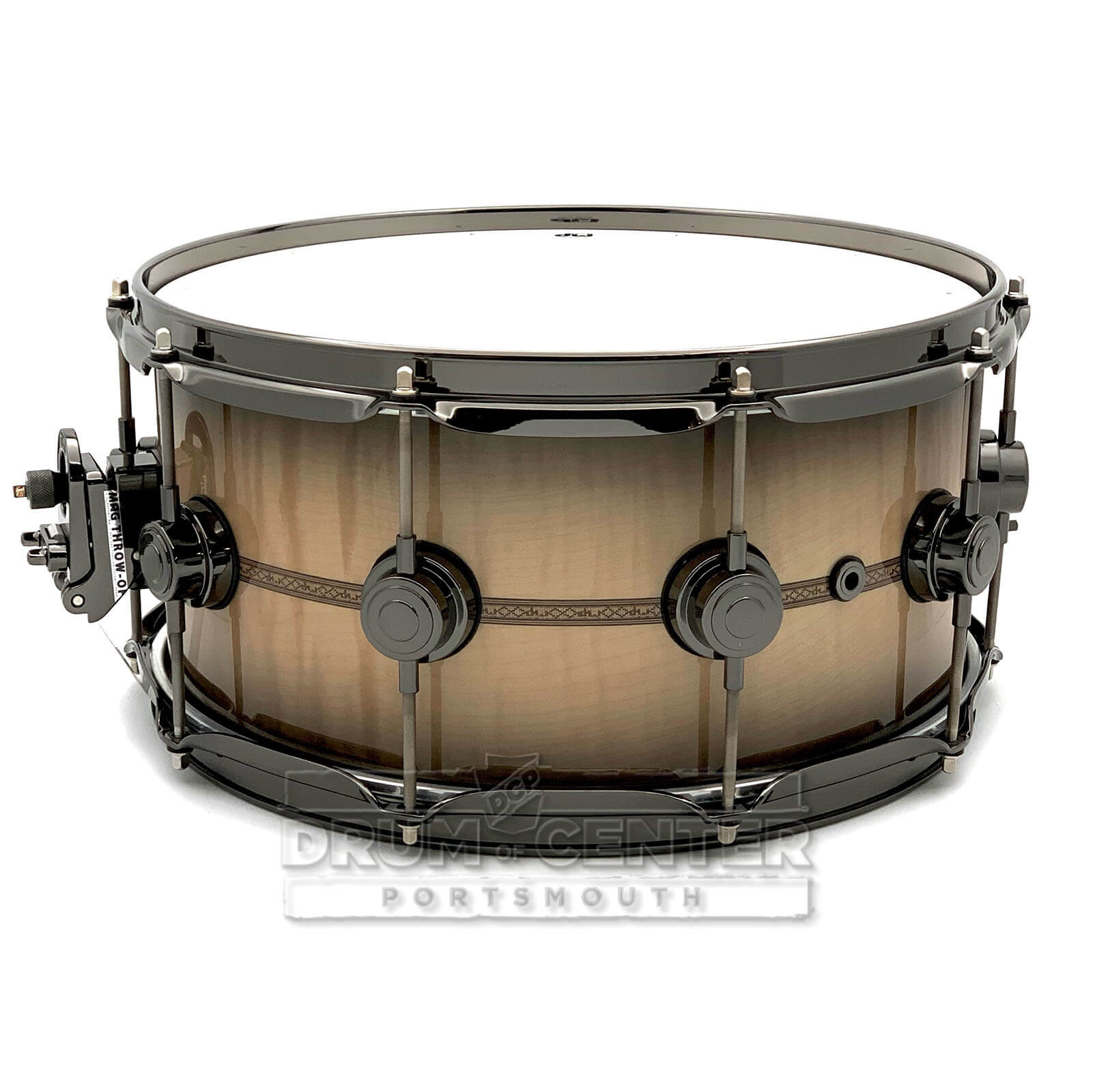 DW Collectors SSC Maple Snare Drum 14x6.5 Inlaid Figured Sycamore 