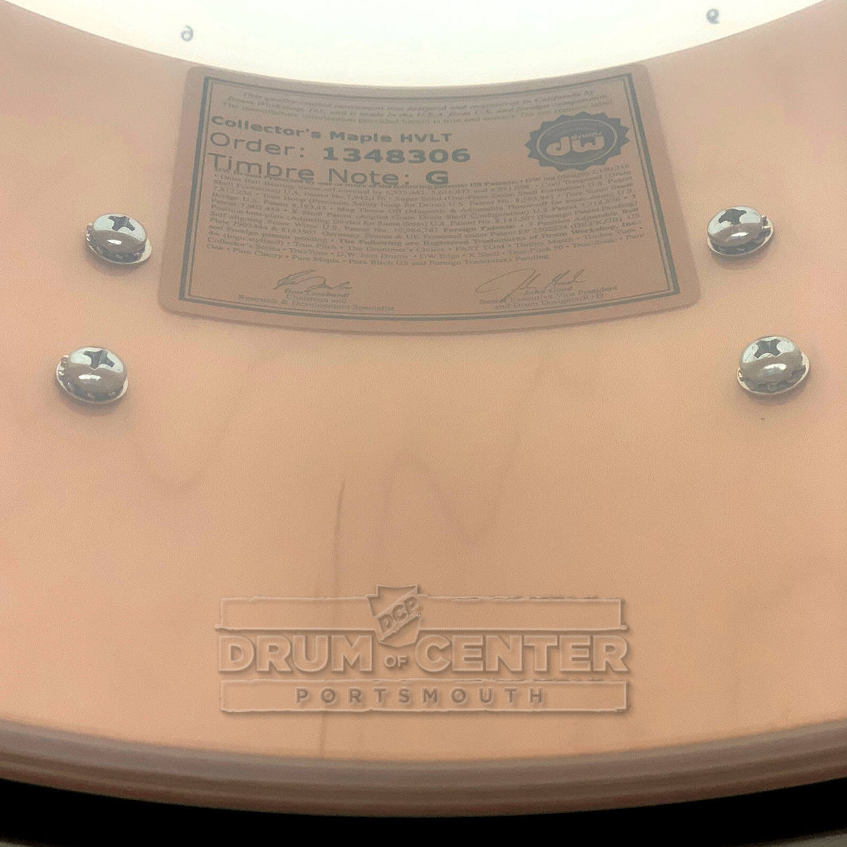 DW Collectors SSC Maple Snare Drum 14x6.5 Inlaid Figured Sycamore w/FREE Bag! - Drum Center Of Portsmouth